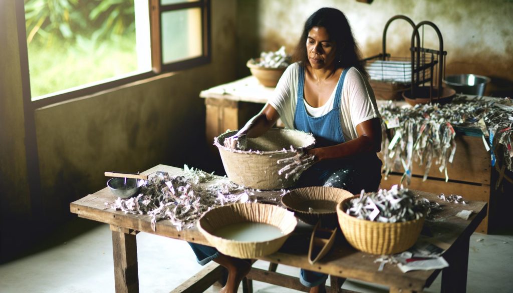 Comment faire de la pâte à papier recyclé sans machine