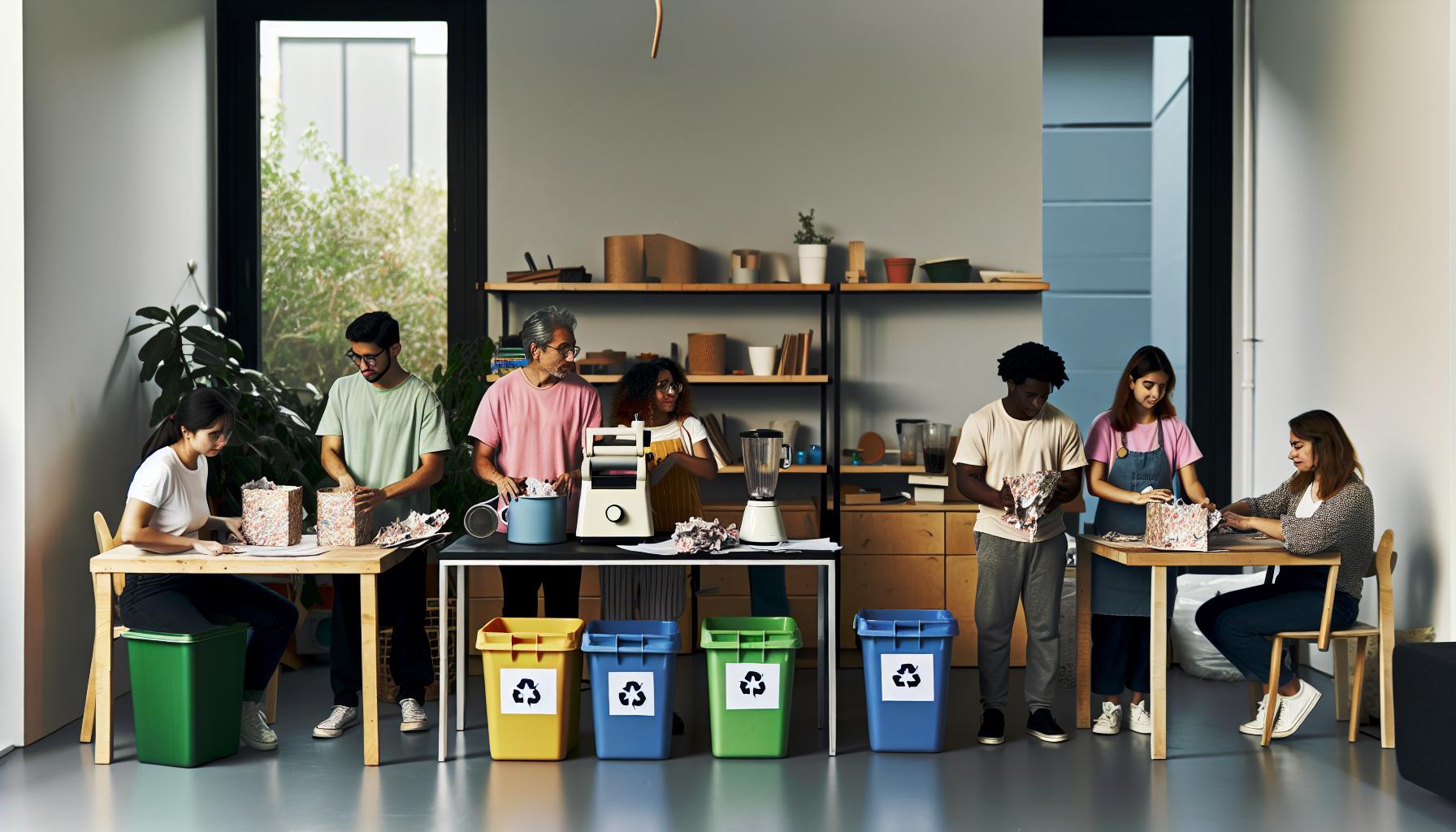 Étapes pratiques pour recycler du papier chez soi