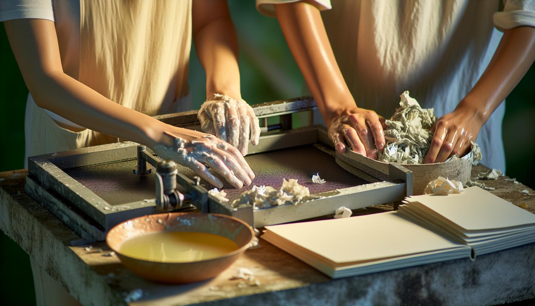 Techniques pour fonder du papier recyclé