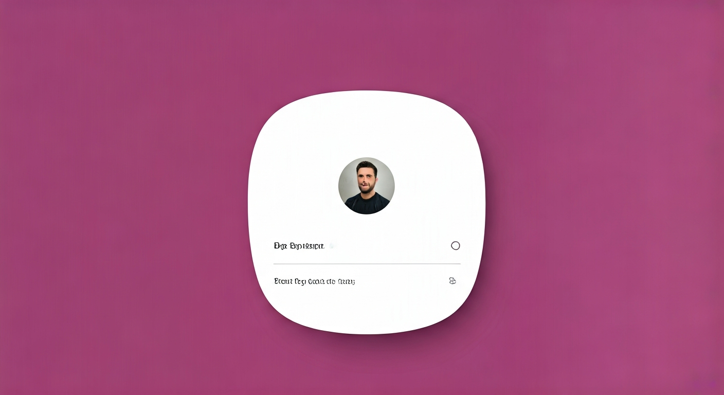 A clean screenshot or mockup of an Instagram profile highlighting the bio text located directly below the profile picture and username