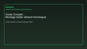 Guide complet et analyse sur montage boitier ethanol homologué