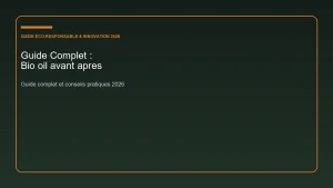 Guide complet et analyse sur bio oil avant apres