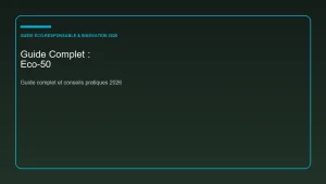Guide complet et analyse sur eco-50